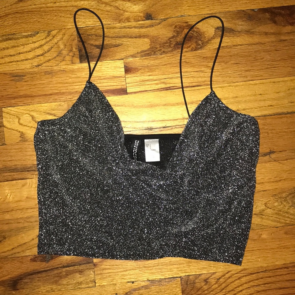 Sparkly Silver Top